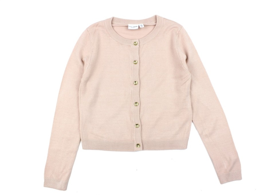 Kids Name It Cardigans | Name It Rose Smoke Short Knit Cardigan