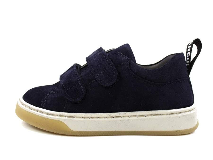 Baby Angulus Shoes And Sneakers | Angulus Navy Suede Shoes