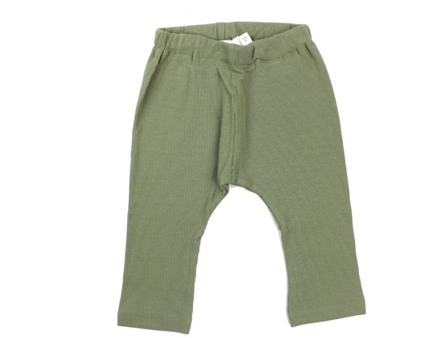 Baby Lil Atelier Pants And Leggings | Lil Atelier Pants Oil Green