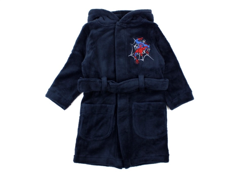 Baby Name It Swimwear | Name It Bathing Robe Dark Sapphire Spiderman