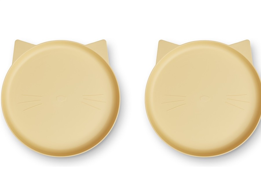 Accessories And Home Liewood | Liewood Cat Jojoba Plate Mae (2-Pack)