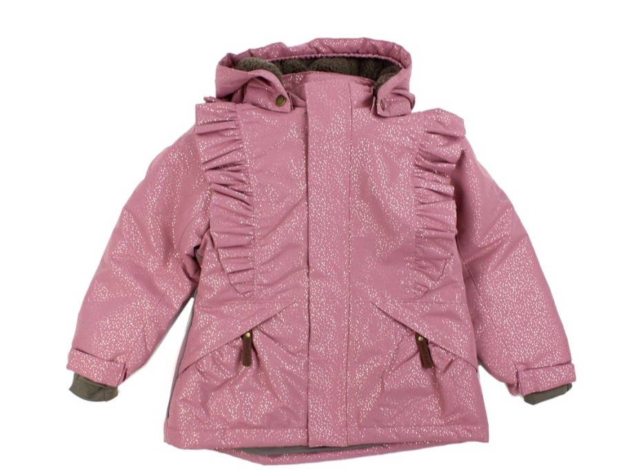 Baby En Fant Winter Jackets | En Fant Mesa Rose Glitter Winter Jacket