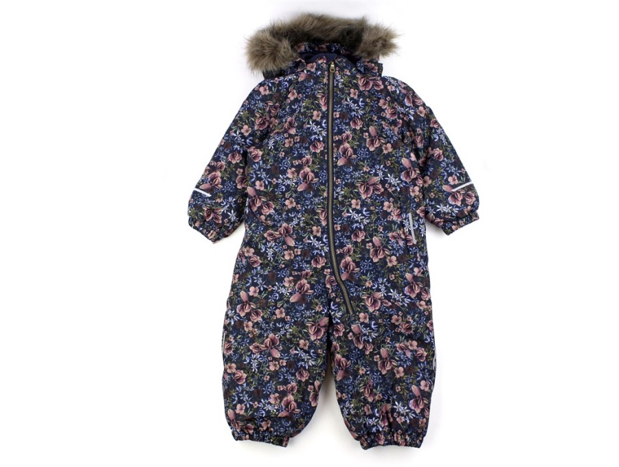 Kids Name It Coveralls | Name It Dark Sapphire Floral Jumpsuit