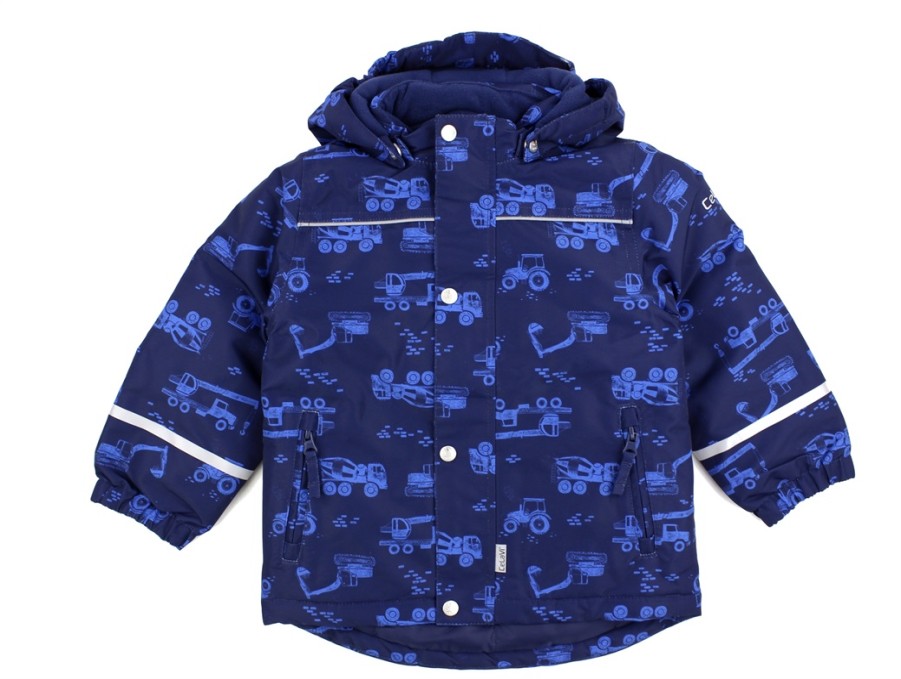 Baby Celavi Winter Jackets | Celavi Pageant Blue Printed Winter Jacket