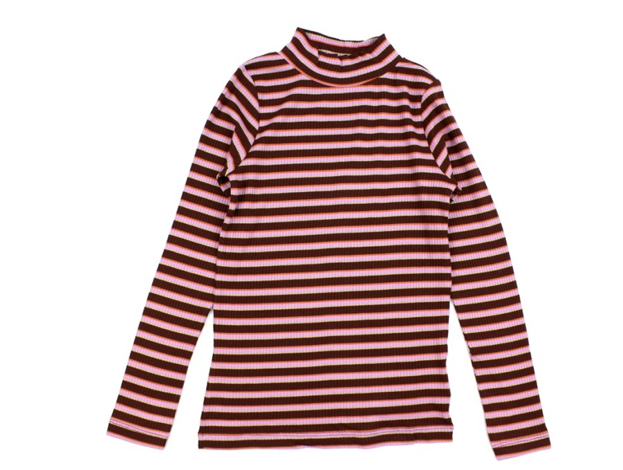 Tweens Name It Blouses And Knitwear | Name It Rum Raisin Striped Top