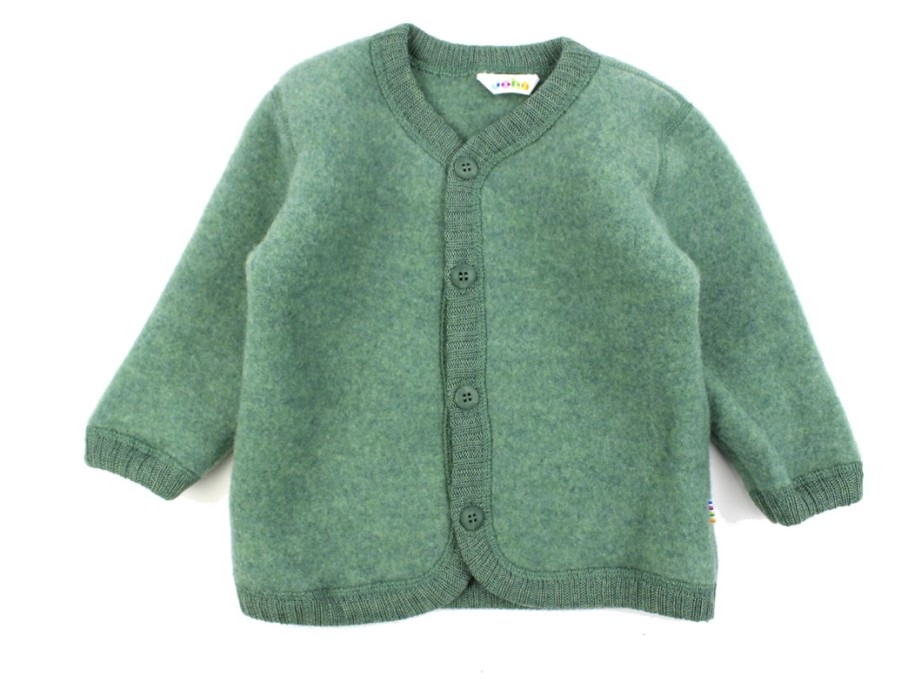 Baby Joha Cardigans | Joha Green Cardigan Merino Wool