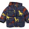 Baby Name It Winter Jackets | Name It Dark Sapphire Dino Puffer Winter Jacket