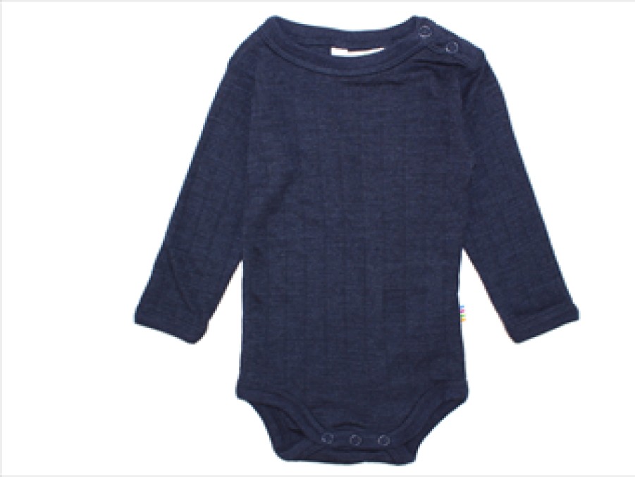 Baby Joha Bodysuits And Jumpsuits | Joha Navy Body Merino Wool/Silk