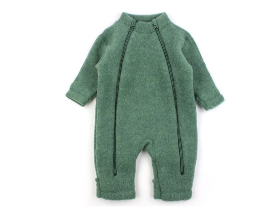 Baby Joha Bodysuits And Jumpsuits | Joha Green Jumpsuit Merino Wool