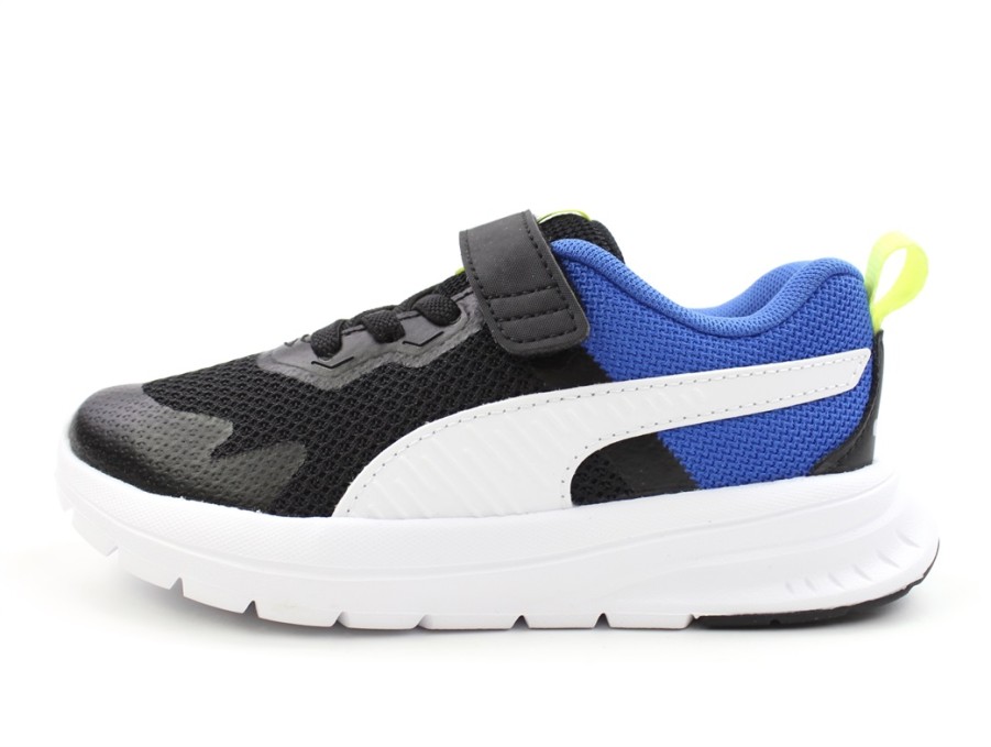 Tweens Puma Shoes And Sneakers | Puma Puma Black/Puma White Sneakers Evolve Run Mesh