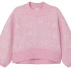 Tweens Name It Blouses And Knitwear | Name It Nostalgia Rose Melange Oversized Knit Sweater