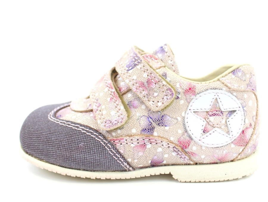 Baby Arauto RAP First Shoes | Arauto Rap Shoes Butterfly Peach With Velcro