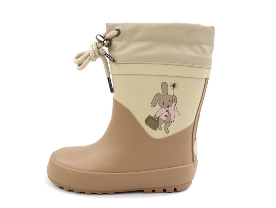 Baby Wheat Thermal Boots And Winter Rubber Boots | Wheat Pink Sand Winter Rubber Boot