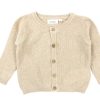 Baby Lil Atelier Cardigans | Lil Atelier Cardigan Humus Melange Bomuld/Cashmere