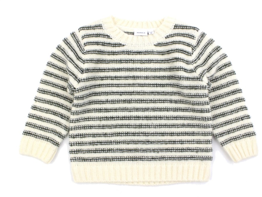 Baby Name It Blouses And Knitwear | Name It Buttercream Striped Knit Blouse