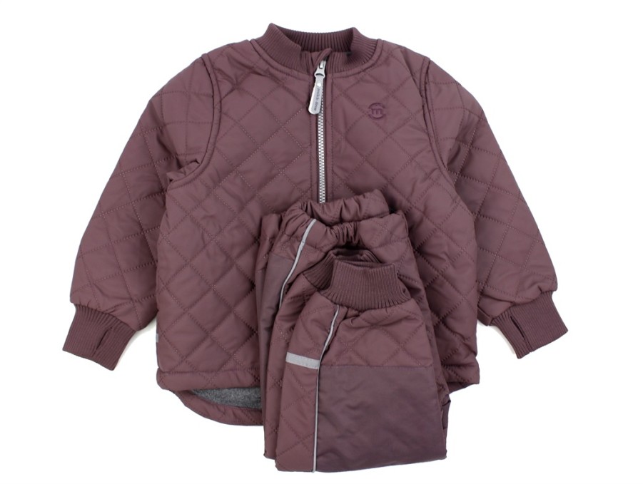 Baby Mikk line Thermal Wear And Fleece | Mikk-Line Huckleberry Thermal Set With Fleece Lining