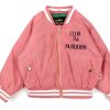 Tweens Mini Rodini Transition Jackets | Mini Rodini Transition Jacket Baseball Pigeons Pink