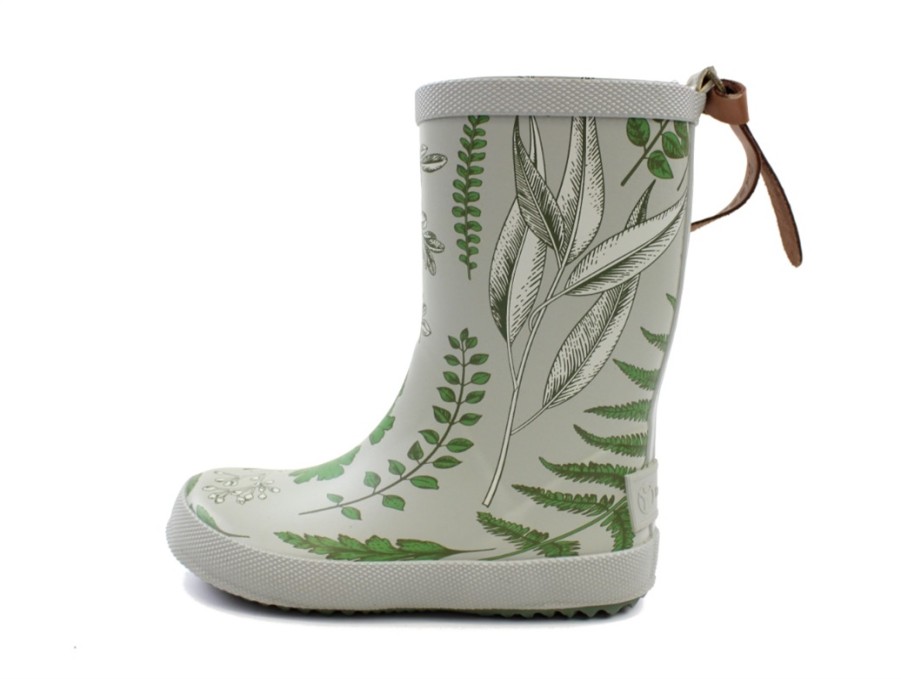 Baby Bisgaard Rubber Boots | Bisgaard Rubber Boot Green Flowers (Red Barnet)