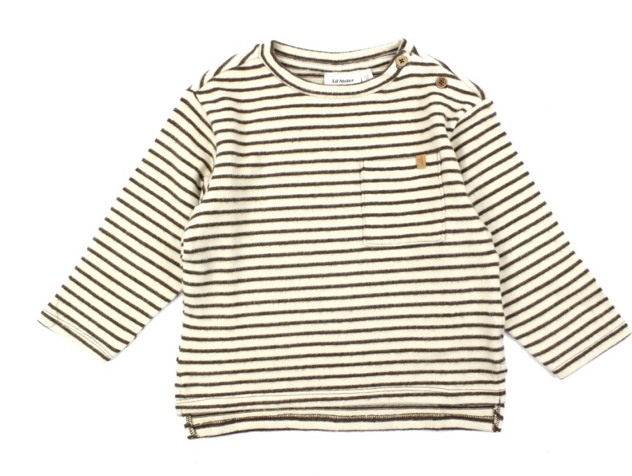 Baby Lil Atelier Blouses And Knitwear | Lil Atelier Rain Drum Striped Loose Top