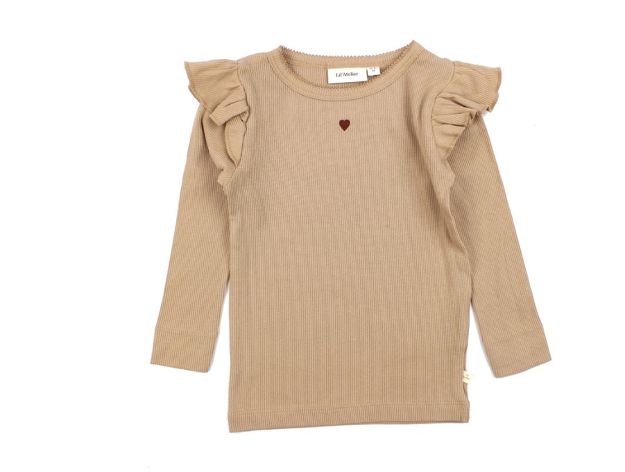 Baby Lil Atelier Blouses And Knitwear | Lil Atelier Nougat Embroidery Top