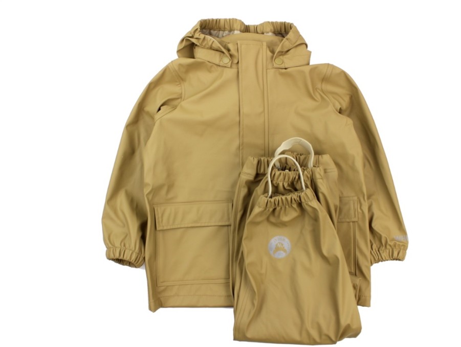 Tweens Wheat Rainwear | Wheat Rainwear Ola Pants And Jacket Cargo