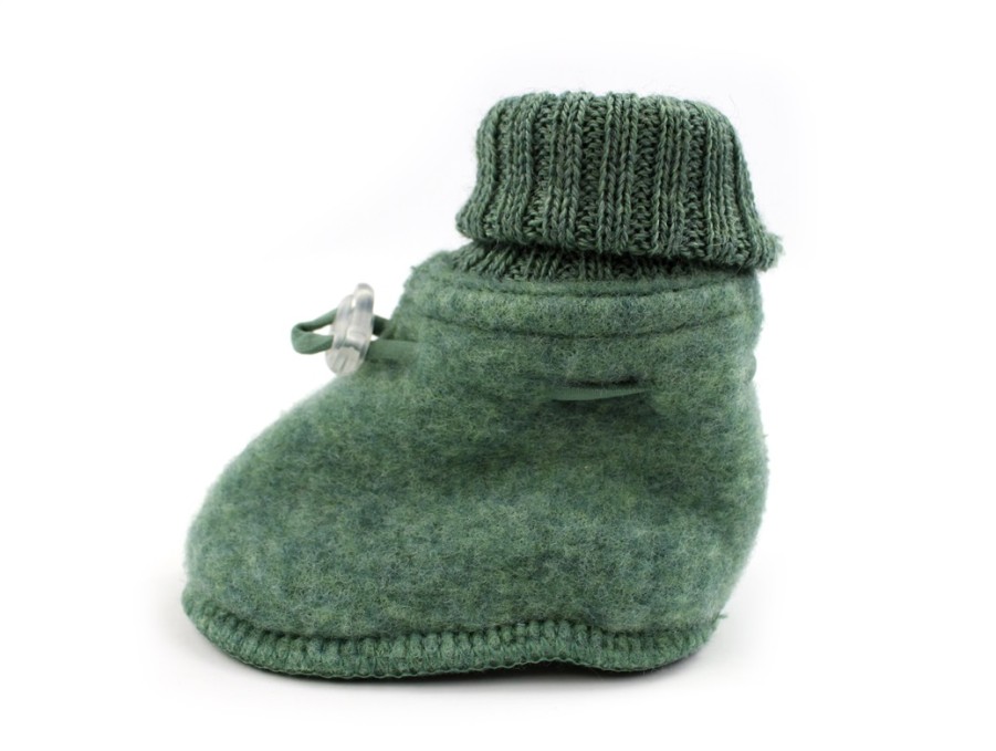 Baby Joha Baby Shoes And Crawler Shoes | Joha Green Booties Merino Wool