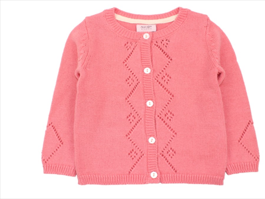 Baby Noa Noa Miniature Cardigans | Noa Noa Miniature Cardigan Vaga Salmon Rose