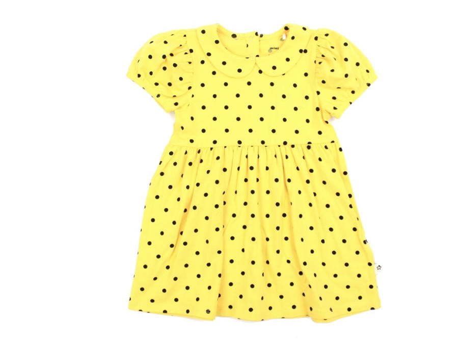 Tweens Mini Rodini Dresses | Mini Rodini Yellow Dress Polka Dots