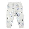 Kids Name It Pants And Leggings | Name It Grey Melange Printed Sweatpants