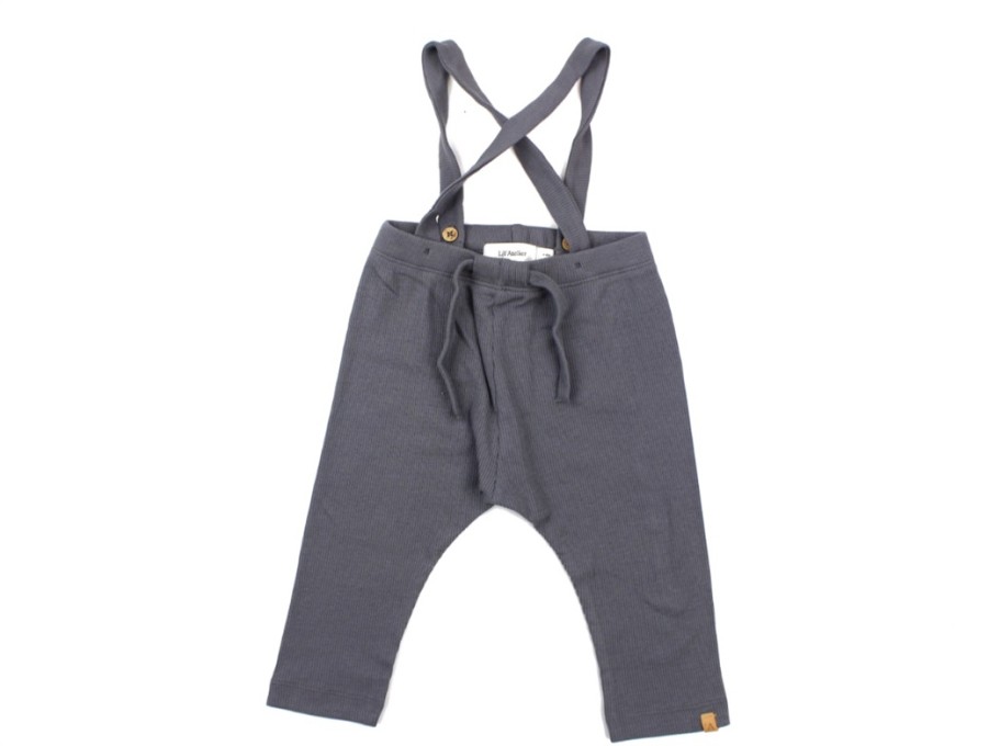 Baby Lil Atelier Pants And Leggings | Lil Atelier Pants Suspenders Quiet Shade