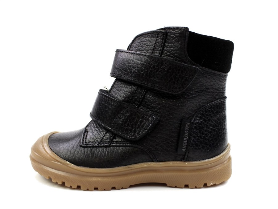 Baby Angulus Winter Boots | Angulus Black Winter Boot With Tex