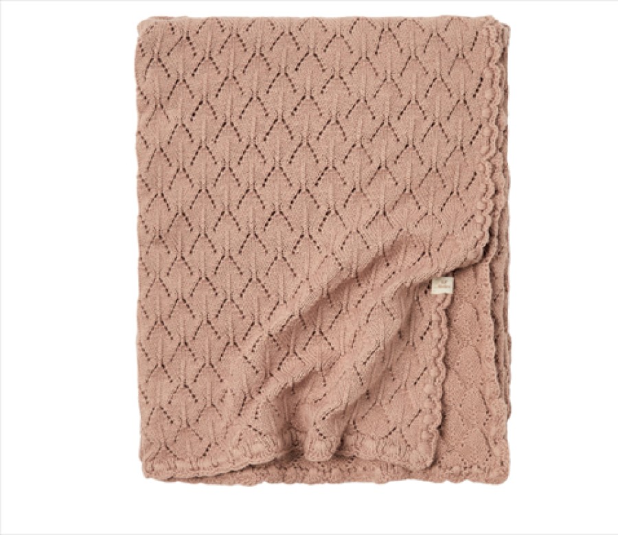 Accessories And Home Lil Atelier | Lil Atelier Blanket Swaddle Almondine Knit