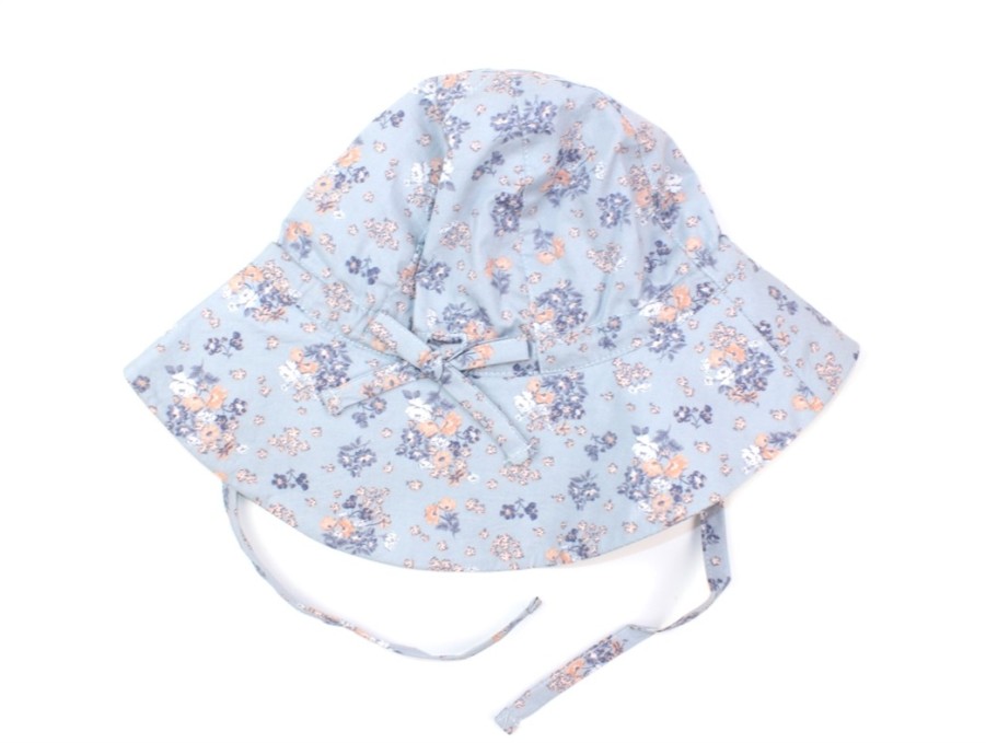 Accessories And Home Wheat | Wheat Sun Hat Pearl Blue Flowers