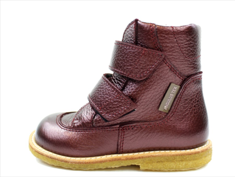 Baby Angulus Winter Boots | Angulus Bordeaux Shine Winter Boot With Tex