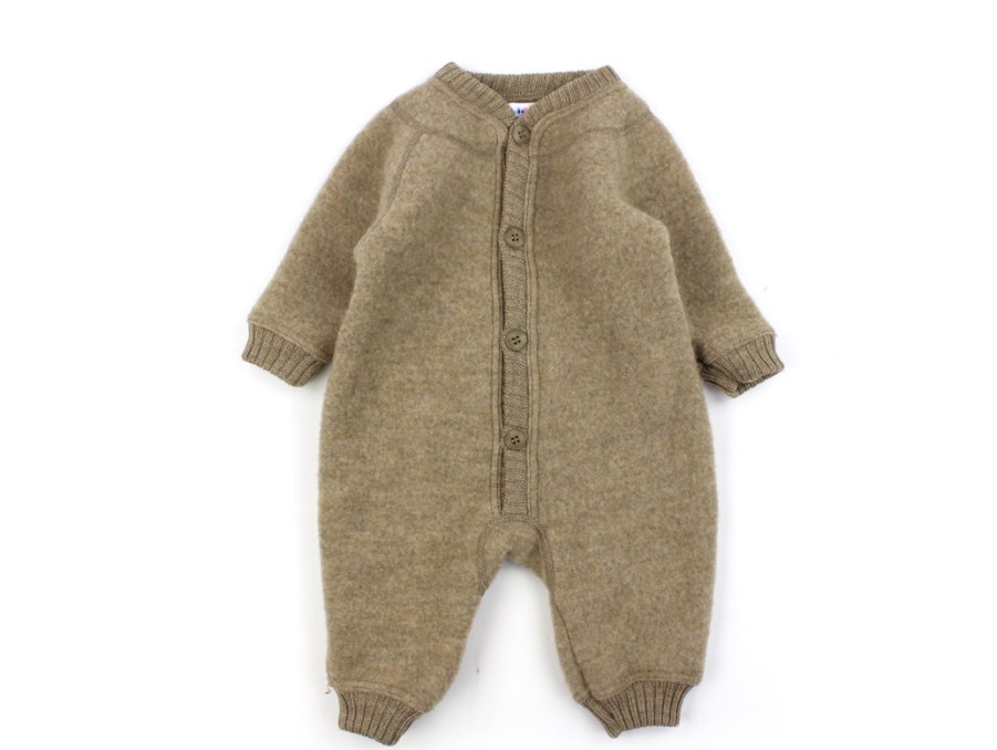 Baby Joha Bodysuits And Jumpsuits | Joha Beige Jumpsuit Merino Wool