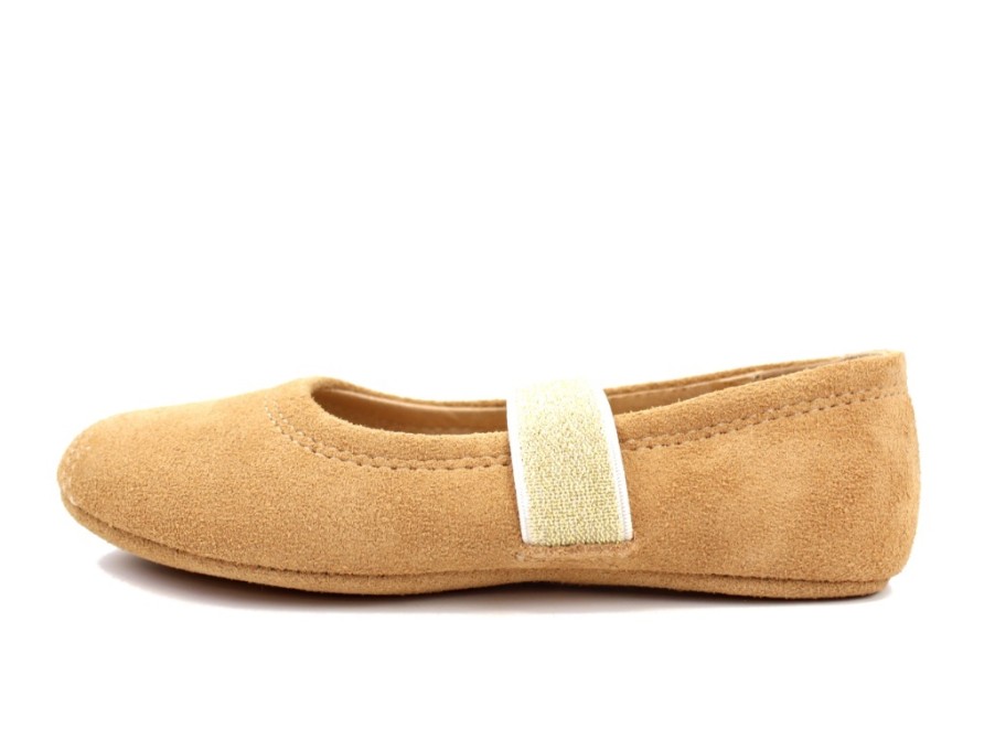 Kids Bisgaard Slippers | Bisgaard Ballerina Tan