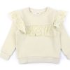 Baby Lil Atelier Blouses And Knitwear | Lil Atelier Turtledove Broderie Anglaise Sweatshirt