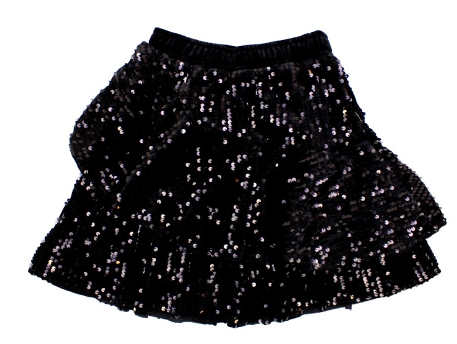 Tweens Petit by Sofie Schnoor Skirts | Petit By Sofie Schnoor Skirt Black Sequins