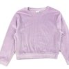 Tweens Name It Blouses And Knitwear | Name It Lavender Mist Velvet Short Top