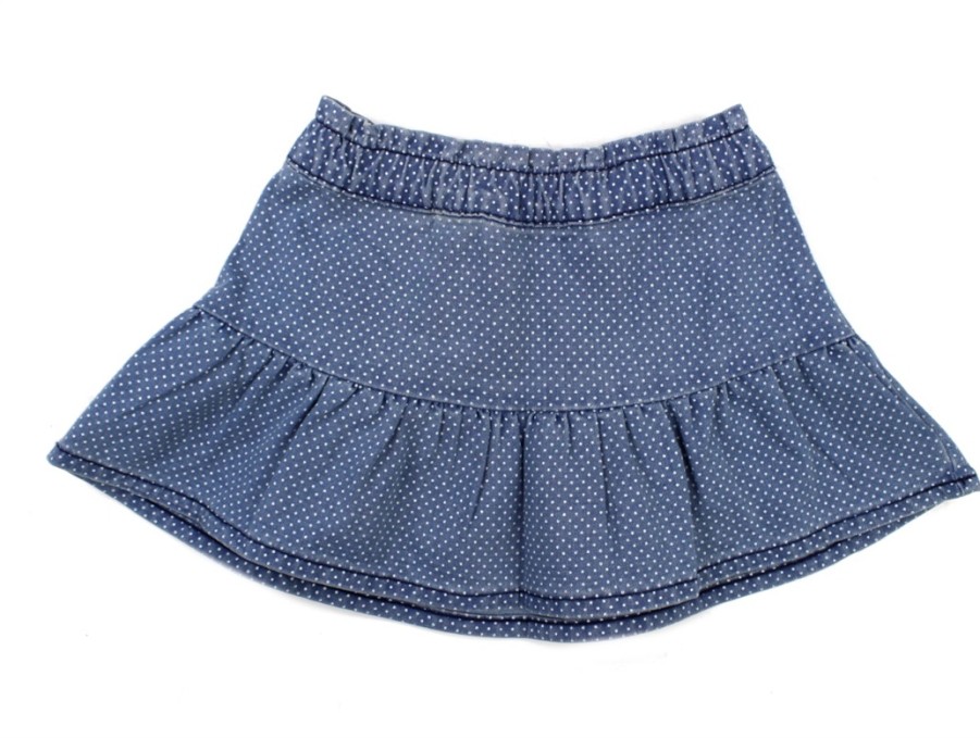 Baby Name It Skirts | Name It Skirt Medium Blue Denim Prikker