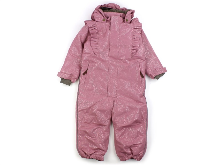 Baby En Fant Coveralls | En Fant Mesa Rose Glitter Coverall