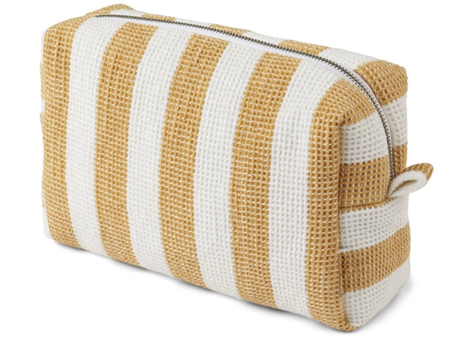 Accessories And Home Liewood | Liewood Kayla Stripes White Yellow Mellow Toiletry Bag