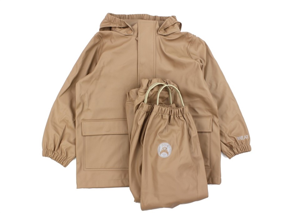 Kids Wheat Rainwear | Wheat Berry Dust Rainwear With Pants And Jacket Ola