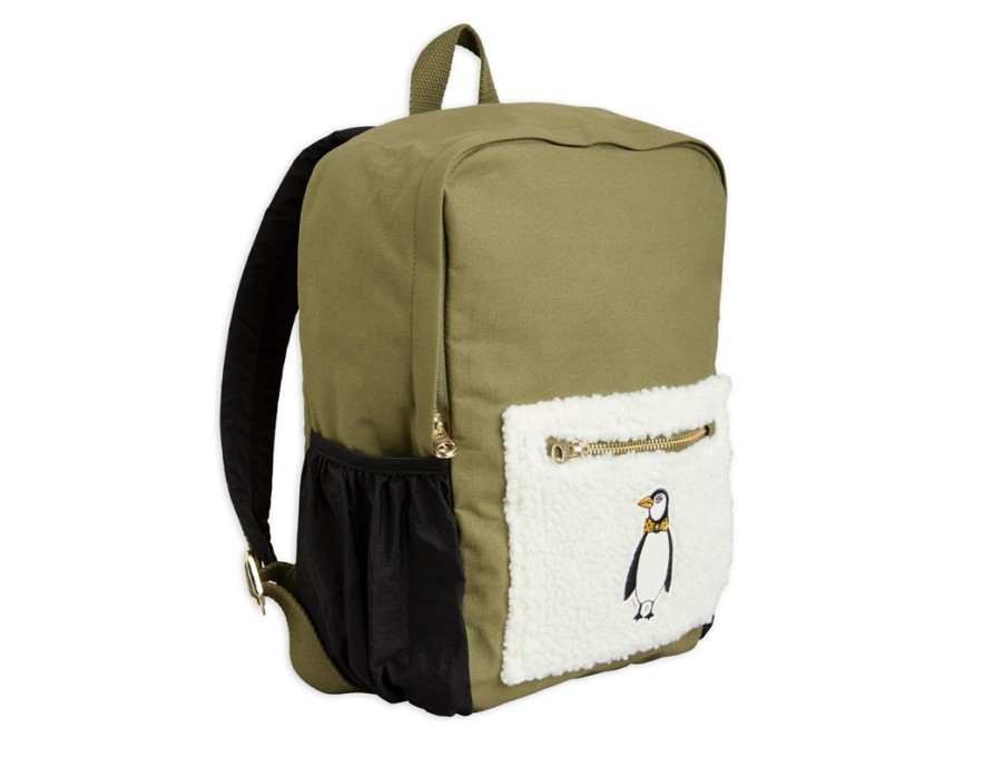 Accessories And Home Mini Rodini | Mini Rodini Green Penguin Backpack