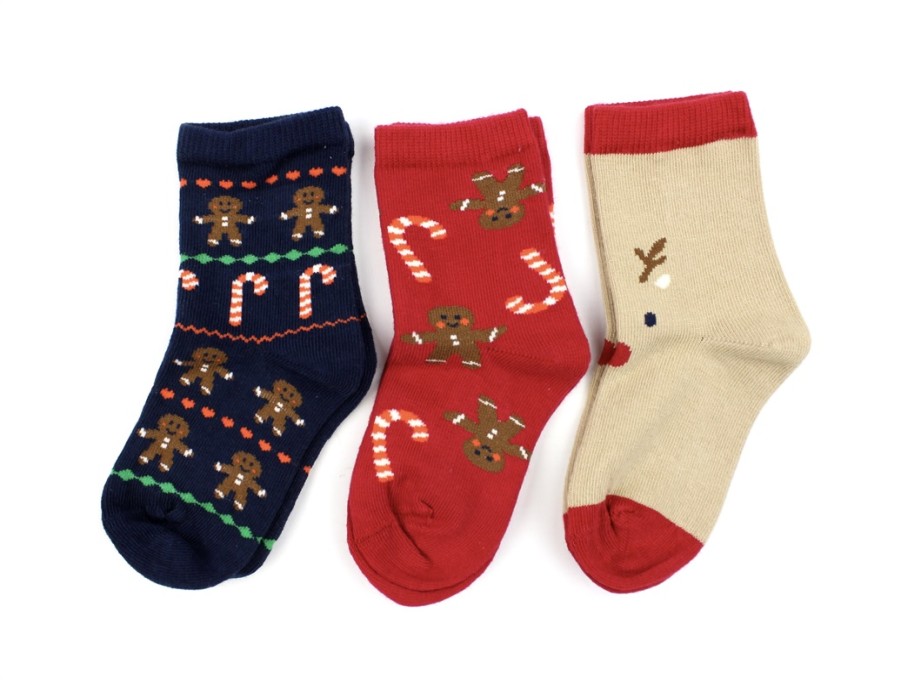 Baby Name It Socks | Name It Jester Red Christmas Top