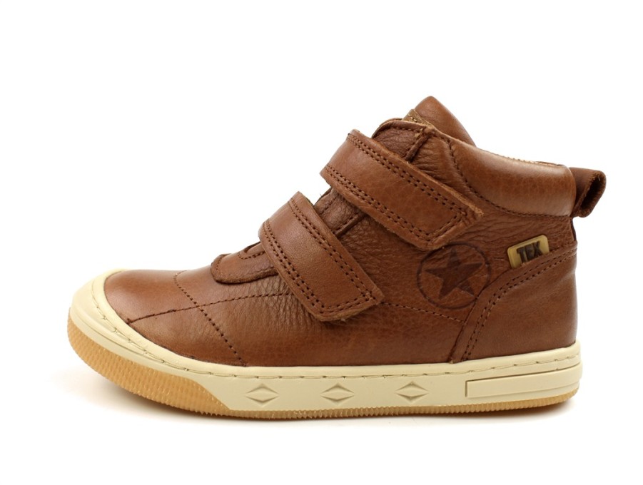 Kids Bisgaard Shoes And Sneakers | Bisgaard Cognac Sneaker Juno With Tex