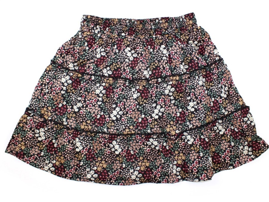 Tweens Petit by Sofie Schnoor Skirts | Petit By Sofie Schnoor Skirt Black Flower