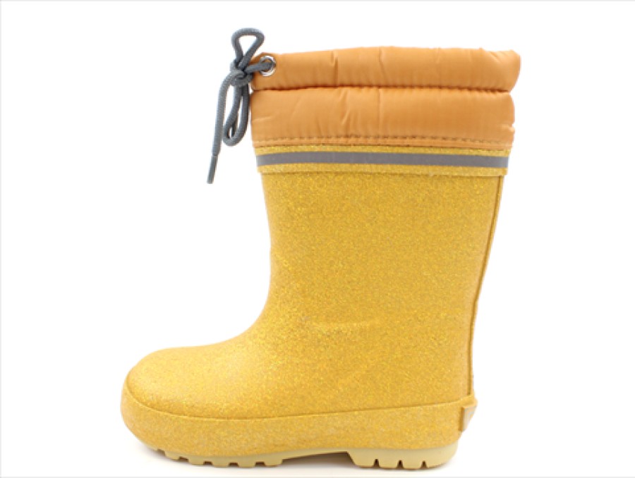 Baby Celavi Thermal Boots And Winter Rubber Boots | Celavi Winter Rubber Boot Pale Gold Mica