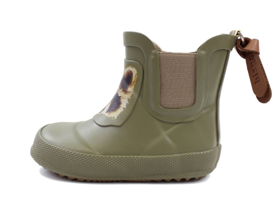 Baby Bisgaard Rubber Boots | Bisgaard Rubber Shoes Green Racoon