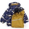 Baby Celavi Rainwear | Celavi Buckthorn Brown Rainwear Pants And Jacket Sharks